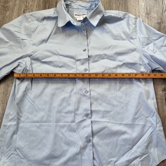 Pendleton Women’s Button Down light blue Blouse Size 16 - Picture 7 of 8